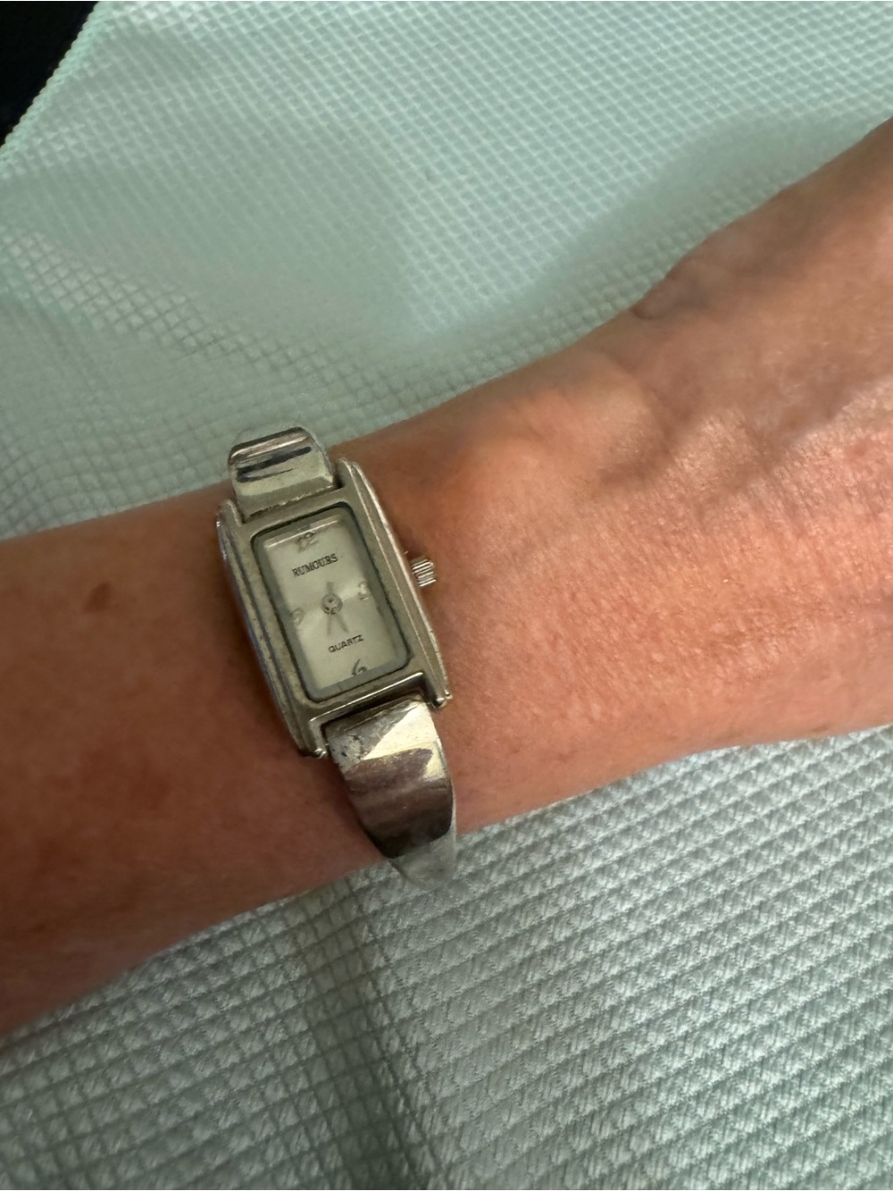 Rumours Silver-Tone Women’s Quartz Bracelet Watch
